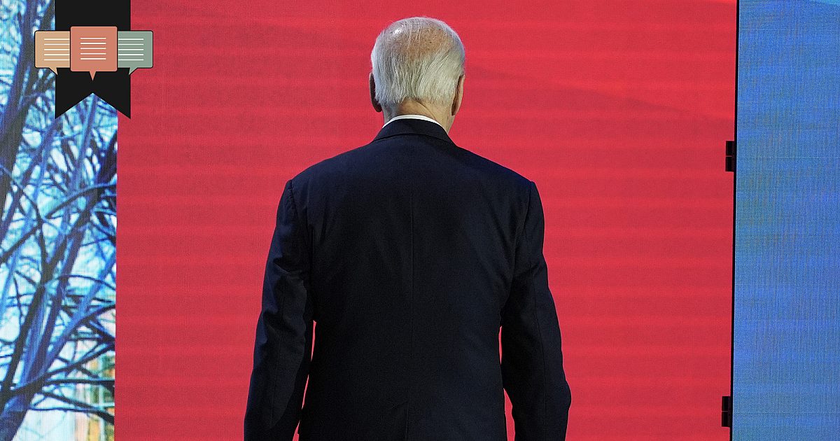 Joe Biden quitte la scène à gauche