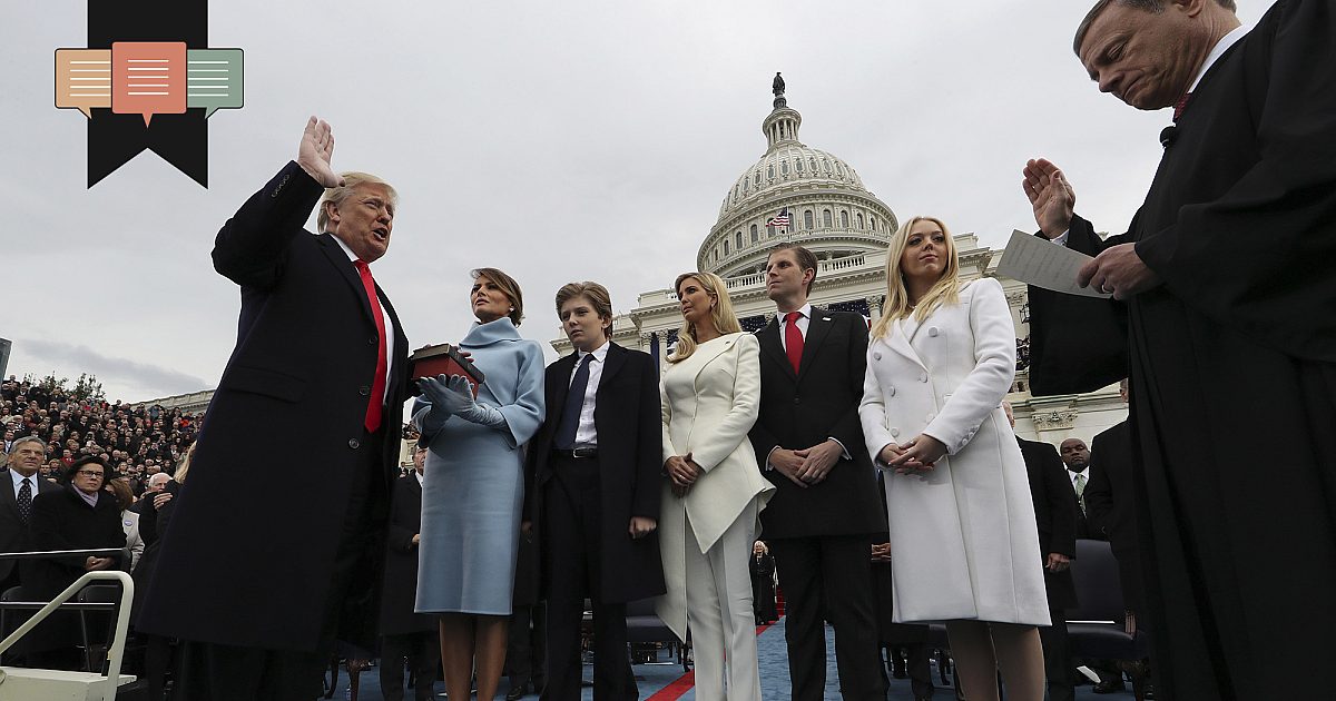 Reconnaissant pour le jour de l'inauguration