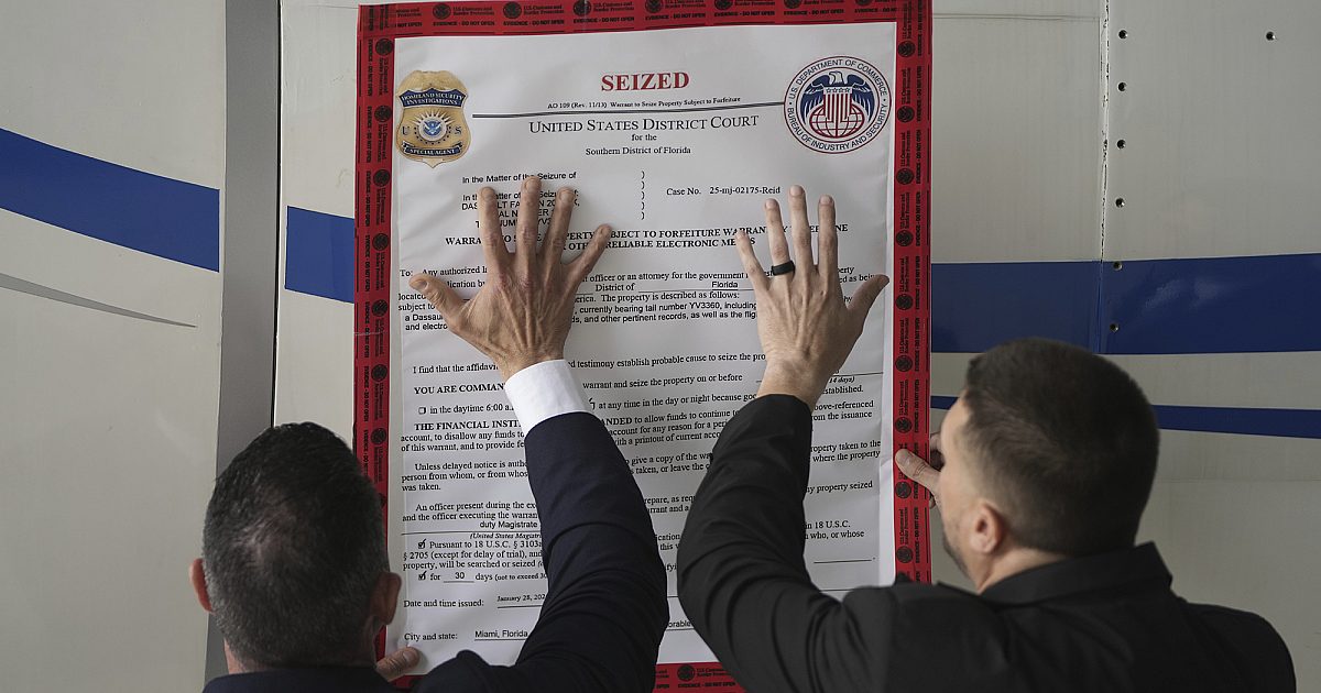 Feds saisit le jet vénézuélien dans les sanctions en matière d'application de la loi