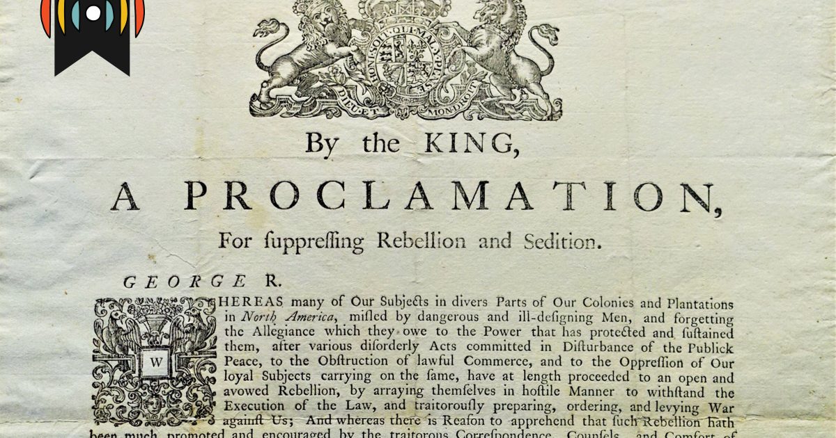 Livre d'histoire: la proclamation de la rébellion